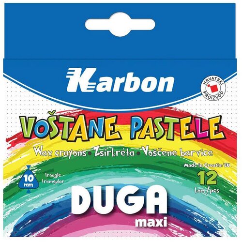 Karbon Voščene barvice Duga, 12 kosov Cene