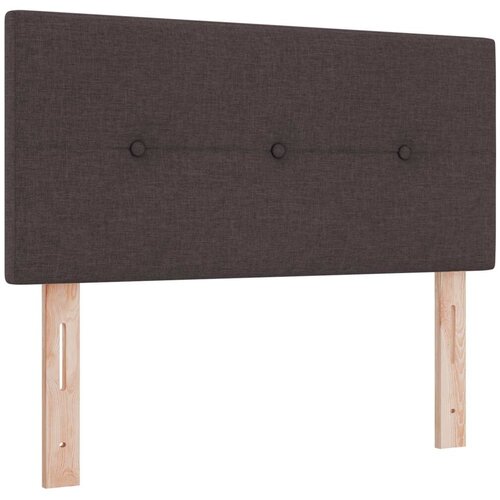  Boxspring krevet s madracem Tamno smeđa 80 x 200 cm Tkanina - Tamno smeđa 80 x 200 cm Pro&amp;scaron;iveno gumbima Slike