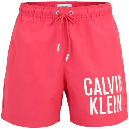 Calvin Klein Underwear Kratke kopalne hlače roza / bela