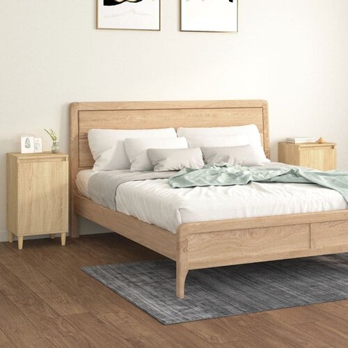  Nočna omarica 2 kosa sonoma hrast 40x35x70 cm inženirski les Cene