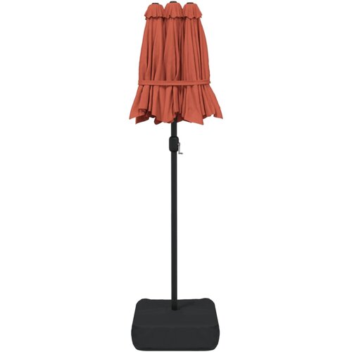  Dvostruki vrtni suncobran terakota 316 x 145 cm Slike