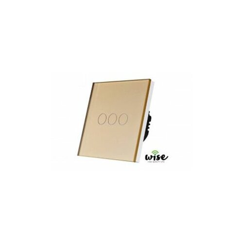 Wise wifi + RF prekidac (naizmenicni) stakleni panel, 3 tastera krem WPRF022 Cene