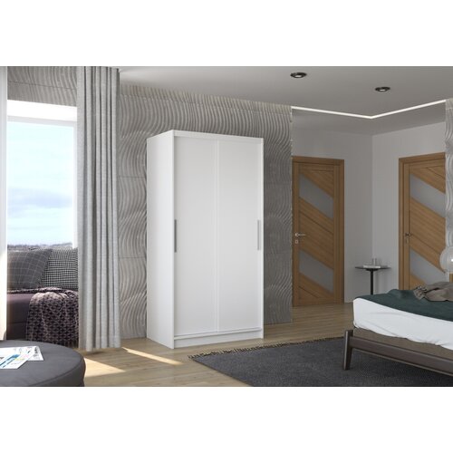 ADRK GARDEROBNA OMARA ASTEN 100 CM (VE BARV)-Bela Slike