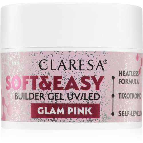 Claresa Soft&Easy Builder Gel osnovni gel za nohte odtenek Glam Pink 12 g Cene