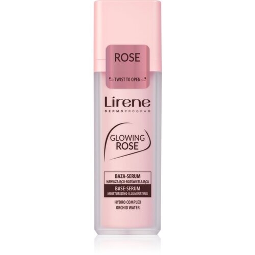 Lirene Base Serum Glowing Rose posvjetljujući serum kao baza 30 ml Slike