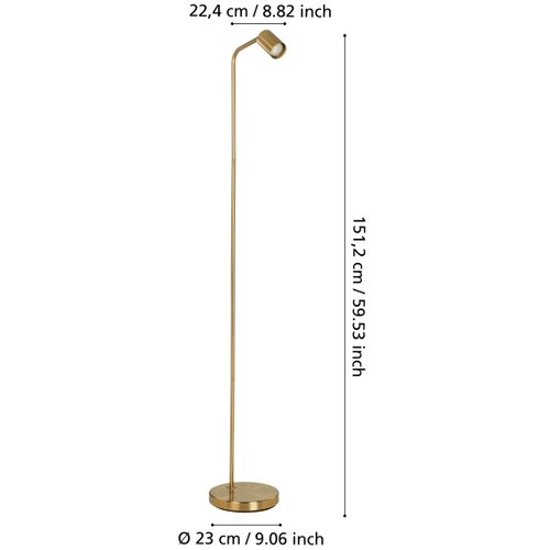 Eglo 901866 - podna lampa rigomagno 1xGU10/5W/230V zlatna Slike