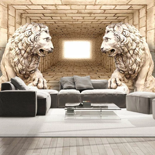  tapeta - Mystery of lions 100x70