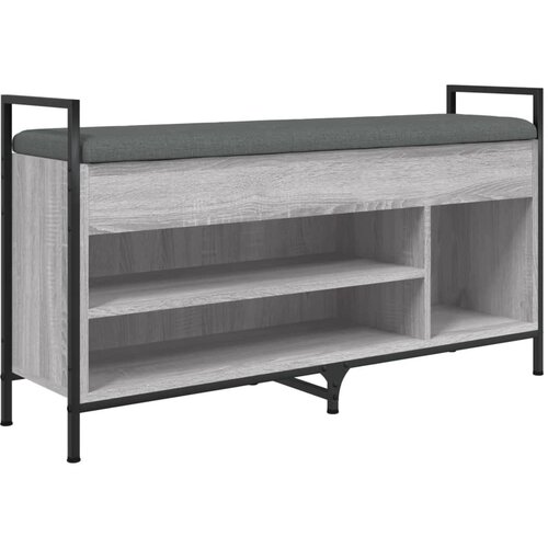 Maison Chic Klop za čevlje - Sedež za čevlje siva sonoma 105,5x32x57,5 cm inženirski les, (21776260) Slike