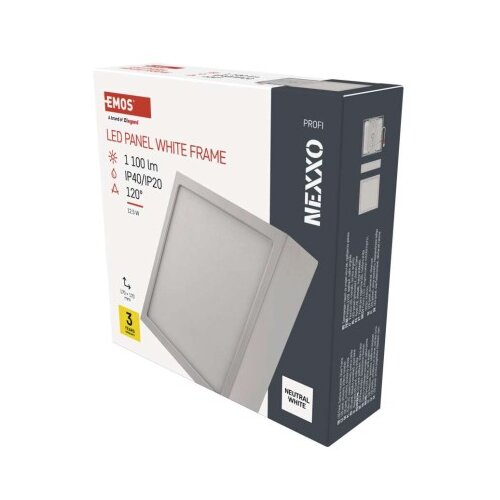  LED svetilo nadometno NEXXO, kvadratno, belo, 12,5W,Nevtralna bela Cene