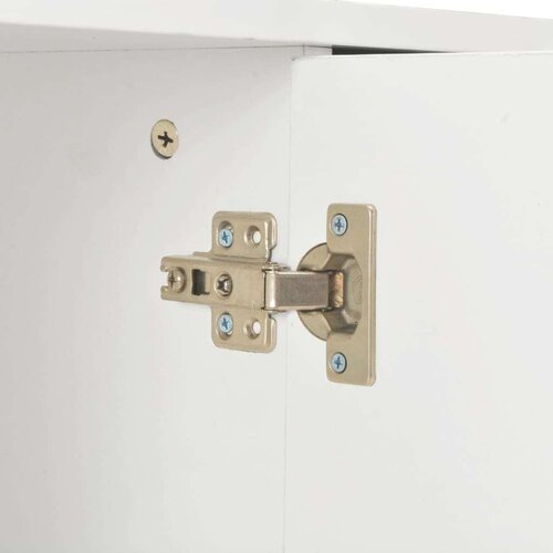  Komoda visoki sjaj bijela 71 x 35 x 80 cm od iverice Slike