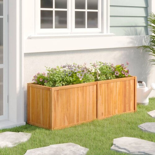 vidaXL Visoka greda 150x50x50 cm trdna tikovina Cene
