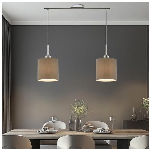 Eglo led luster na sajli tunja 2xE27/60W/230V taupe Cene
