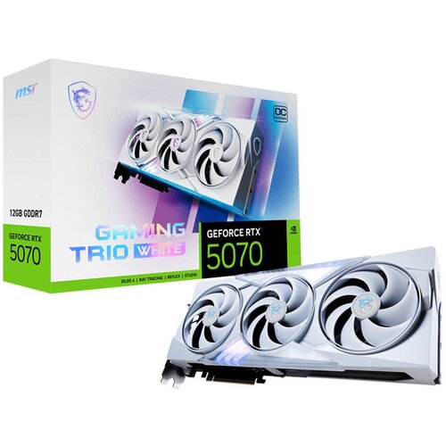 MSI RTX5070 Gaming Trio OC White 12GB GDDR HDMI 3xDP Slike