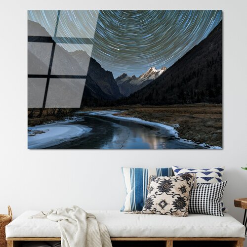 Wallity UV-112 70 x 100 Multicolor Decorative Tempered Glass Painting Cene