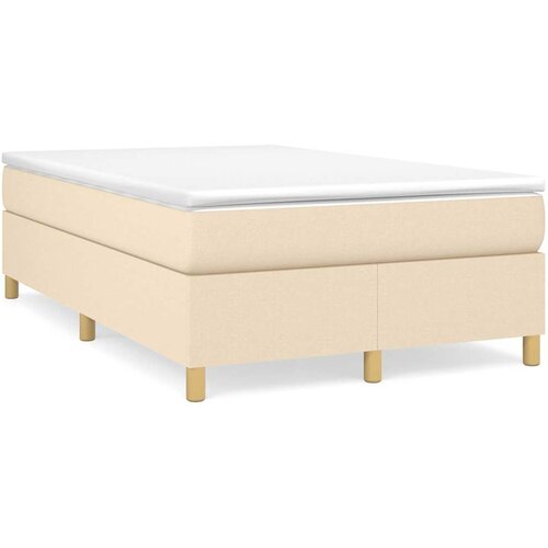  Krevet box spring s madracem krem 120 x 190 cm od tkanine Cene