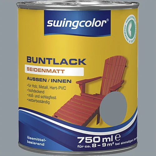 SWINGCOLOR Lak u boji (Boja: Srebrnosive boje, 750 ml)