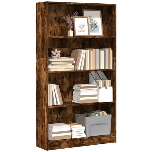 VidaXL Regal za knjige boja hrasta 80x24x143 cm od konstruiranog drva Slike