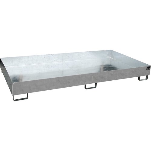 eurokraft pro Regalna talna kadica, prestrezna prostornina 540 l, DxŠxV 2650 x 1300 x 300 mm, brez mrežaste rešetke, vroče pocinkana izvedba Cene
