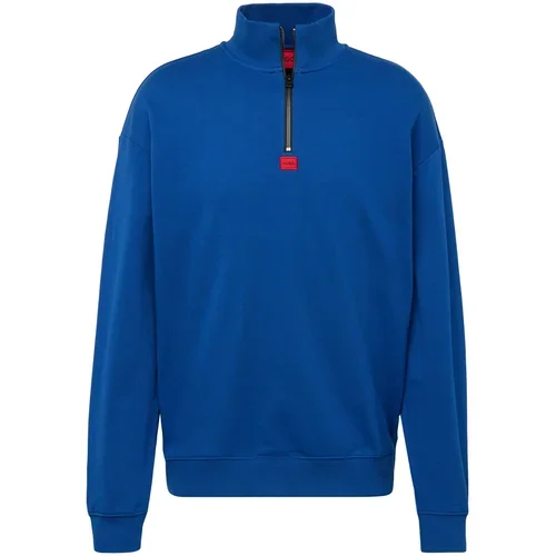 Hugo Sweater majica 'DURTY' kraljevsko plava / vatreno crvena