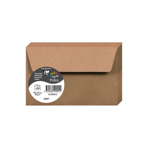 Clairefontaine kuverte Pollen 90x140mm 120gr kraft 1/20 Cijene