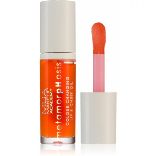 MUA Makeup Academy Metamorphosis oljast sijaj za ustnice za ustnice in lica dišave Oh Peachy (Peach) 7 ml