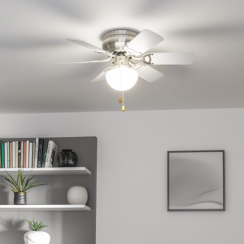  ZEVENTI - Plafonski ventilator GALDANA 1xE27/60W/230V siva/bela Slike