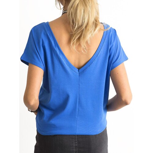 BASIC Feel Good T-shirt-RV-TS-4662.35P-dark blue Cene