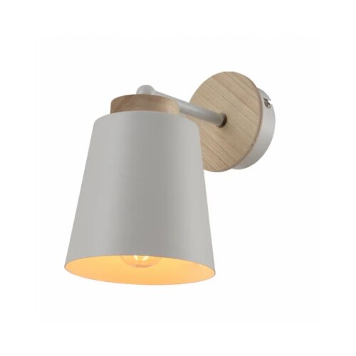 Vesta 425 ZIDNA LAMPA 1*E27 BELA/DRVO Slike