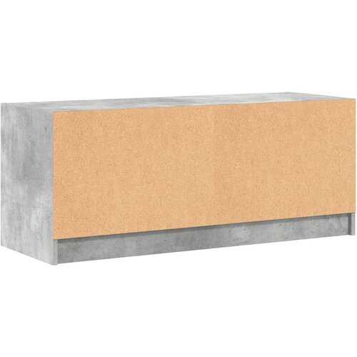  ormarić sa staklenim vratima boja betona 102x37x42 cm Slike