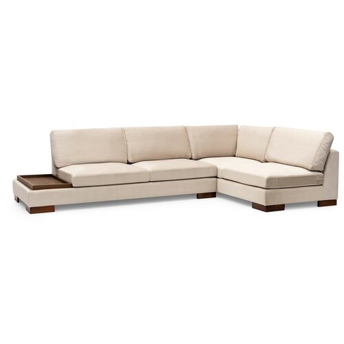 Balcab Home Bež kutna garnitura (s desnim kutom) Tulip &amp;ndash; Slike