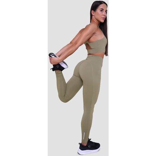 GymBeam Ženske tajice za trčanje Pulse Vetiver Slike