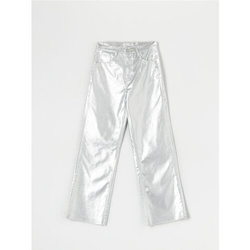 Sinsay ženske high waist wide leg traperice 819BK-SLV Slike