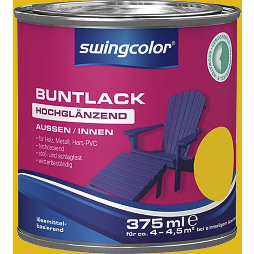 SWINGCOLOR Visokosijoči barvni lak (barva: rumeno-oranžna; 375 ml) Cene