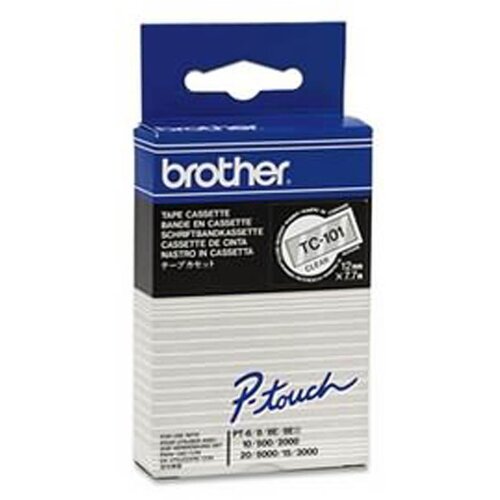 Brother TC-101 Prozoren/črn 12mm trak za PT 8e/500/2000/3000/5000, (20392901) Cene