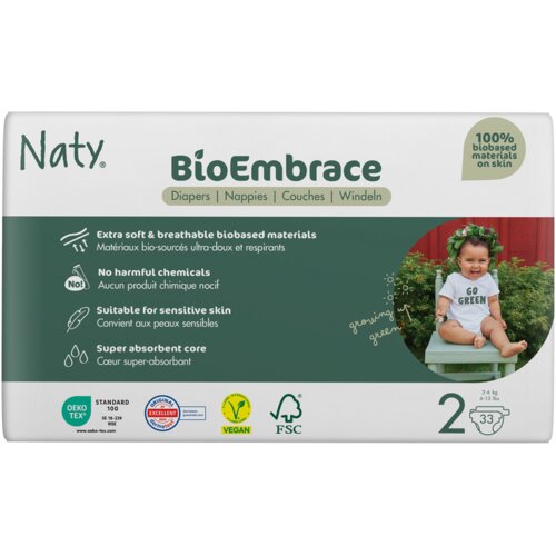 Naty BioEmbrace Pelene veličina 2 (3-6kg) Cene