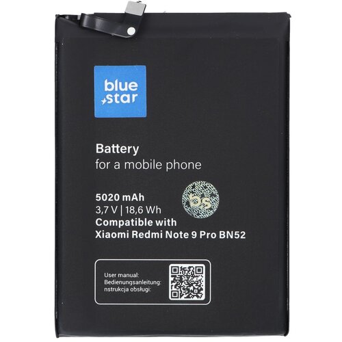 Blue Star baterija  za xiaomi redmi note 9 pro (BN52) 5020 mah Cene