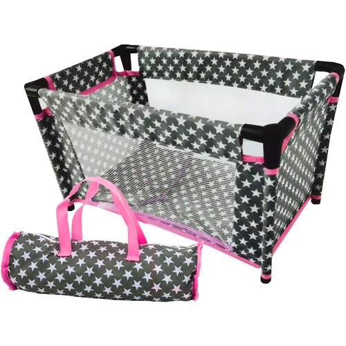 Star Bed for Dolls Alice Gray Pink Cene