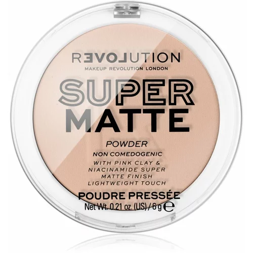 Revolution Relove Super Matte Powder matirajući puder nijansa Vanilla 6 g