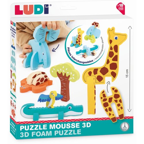 Ludi 3 D sestavljanka iz pene Slike