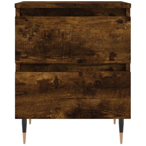  Noćni ormarići 2 kom boja hrasta 40x35x50 cm konstruirano drvo Slike