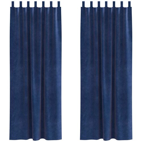  Zavjese za zamračivanje 2 pcs Tamno plava 140 x 245 cm Bar&amp;scaron;un Slike