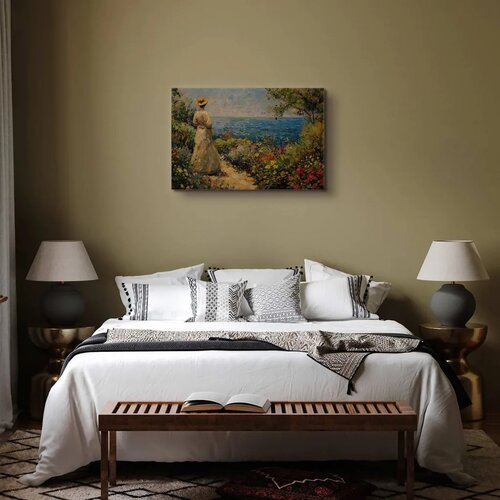  Slika - Nostalgic impression - a pensive woman contemplating 30x20 Standard Slike