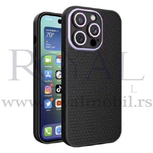  futrola king koruma za iphone 14 (6.1) crna sa lila Slike
