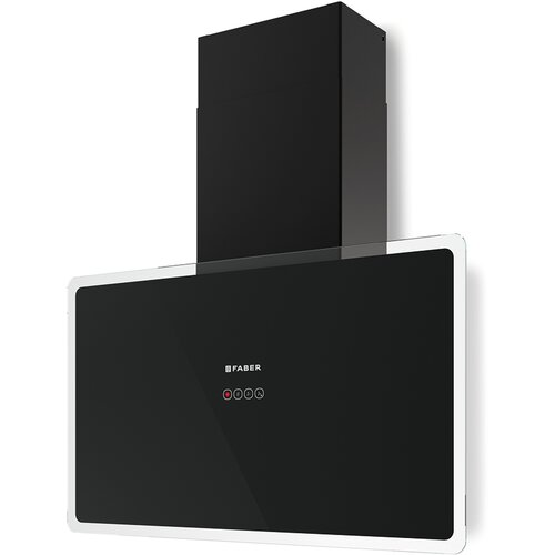 Faber napa Glam-Fit - CRNO STAKLO,80 cm Slike