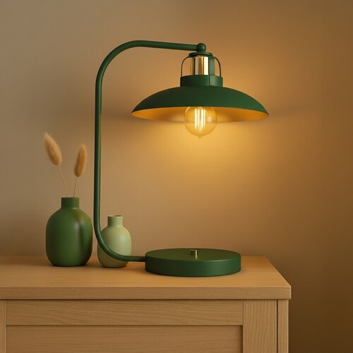  Stona lampa FELIX 1xE27/60W/230V zelena Slike