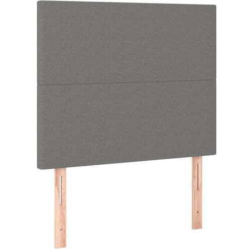 box spring s madracem LED tamnosivi 120 x 200 cm tkanina Slike