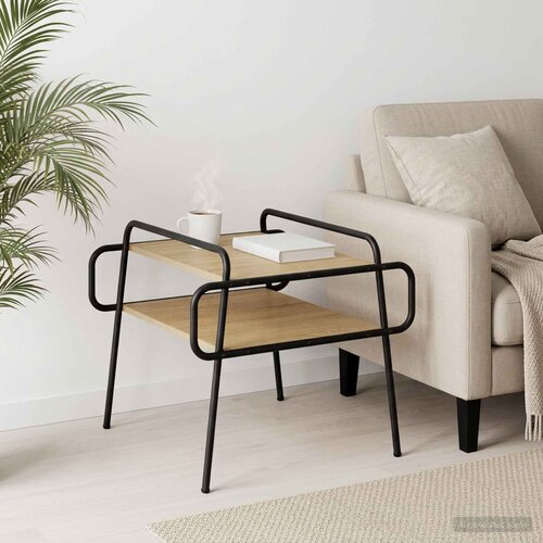 Stolić za kavu Hrast sonoma 60 x 60 x 51 cm Konstruirano drvo Cijene