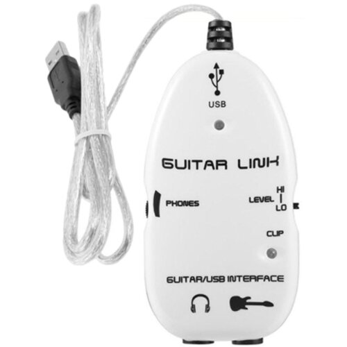  Adapter usb pc interfejs za gitaru guitar link JWD-U81 beli Cene