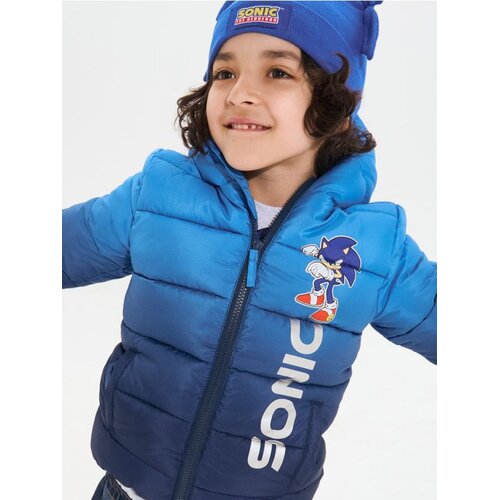 Sinsay Pamučna puffer jakna s kapuljačom i reflektirajućim detaljima Sonic the Hedgehog Cijene