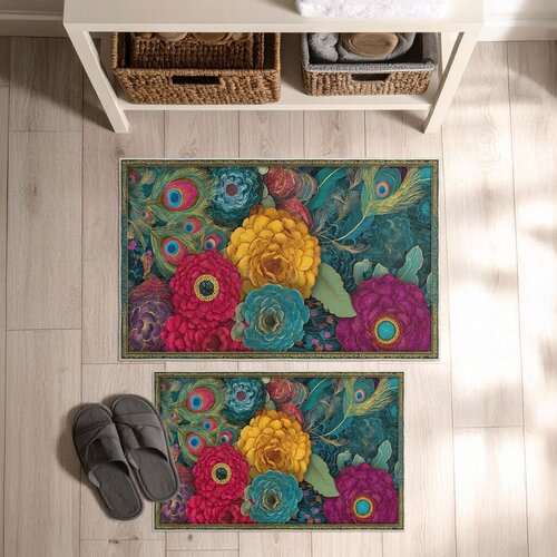 Lessentiel Maison Set kupaonskih tepiha Asr09, 2 dijela, plava Slike